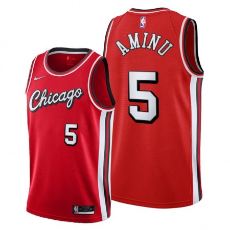 Dres Chicago Bulls Al-Farouq Aminu 5 Nike 2021-22 City Edition Throwback Swingman
